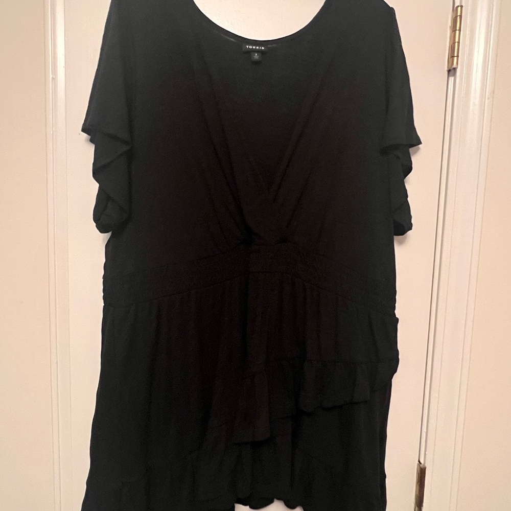 Torrid Black Layered Blouse